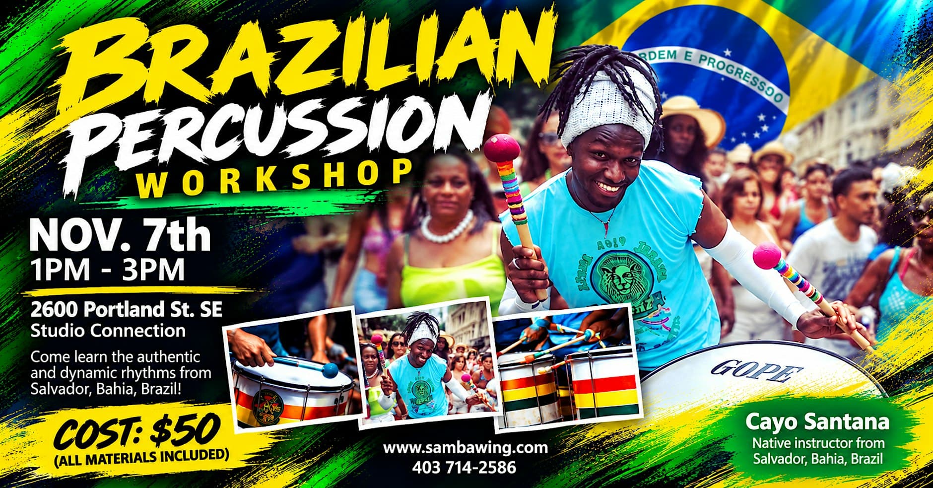 Brazilian Drumming Workshop